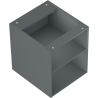 Mexen Box-A offenes Schränkchen mit Regal 40 cm, Grafit matt - 91AX2-0400-470-0-66