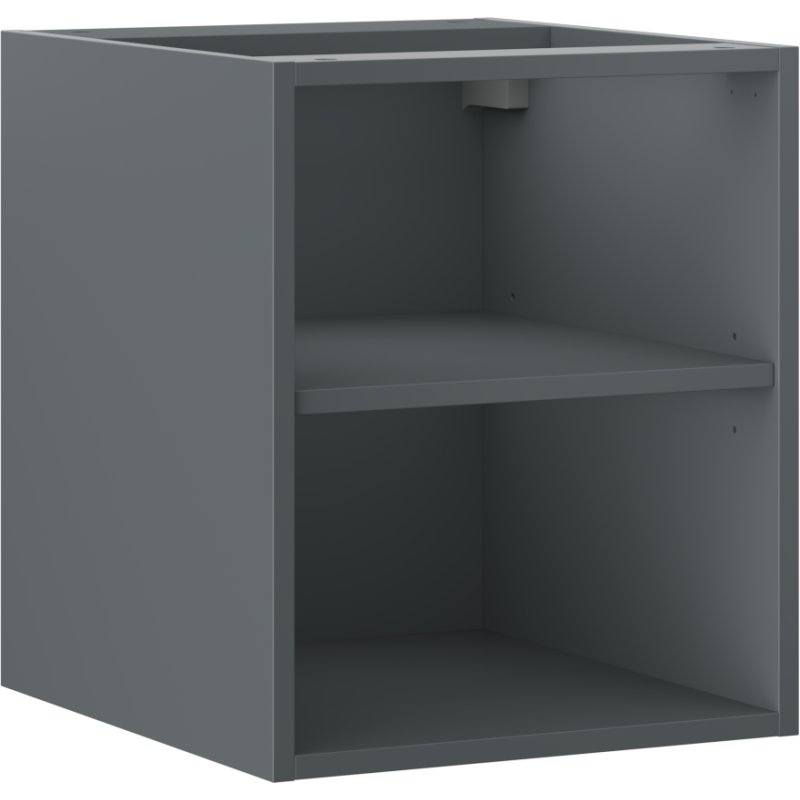 Mexen Box-A offenes Schränkchen mit Regal 40 cm, Grafit matt - 91AX2-0400-470-0-66