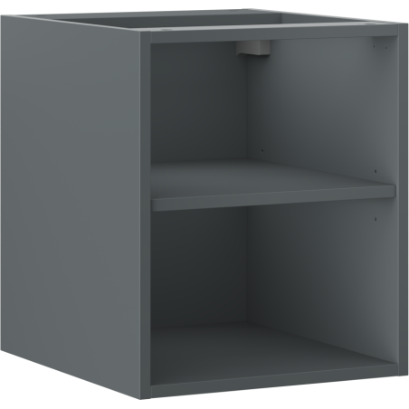 Mexen Box-A offenes Schränkchen mit Regal 40 cm, Grafit matt - 91AX2-0400-470-0-66