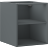 Mexen Box-A offenes Schränkchen mit Regal 40 cm, Grafit matt - 91AX2-0400-470-0-66