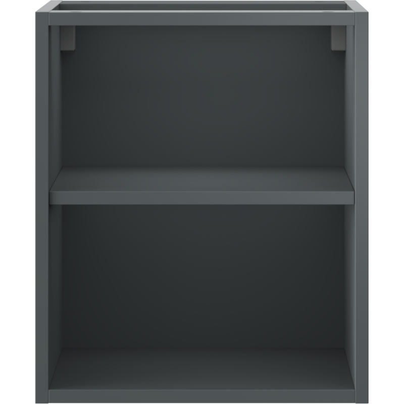 Mexen Box-A offenes Schränkchen mit Regal 40 cm, Grafit matt - 91AX2-0400-470-0-66