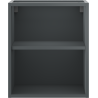 Mexen Box-A offenes Schränkchen mit Regal 40 cm, Grafit matt - 91AX2-0400-470-0-66