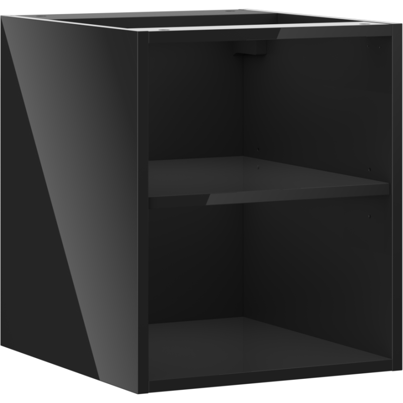Mexen Box-A offene Schrankwand mit Regal 40 cm, schwarzer Glanz - 91AX2-0400-470-0-70