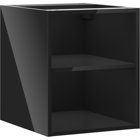 Mexen Box-A offene Schrankwand mit Regal 40 cm, schwarzer Glanz - 91AX2-0400-470-0-70