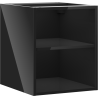 Mexen Box-A offene Schrankwand mit Regal 40 cm, schwarzer Glanz - 91AX2-0400-470-0-70