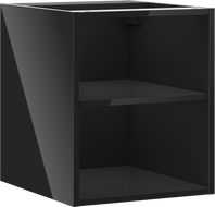 Mexen Box-A offene Schrankwand mit Regal 40 cm, schwarzer Glanz - 91AX2-0400-470-0-70