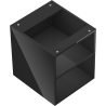 Mexen Box-A offene Schrankwand mit Regal 40 cm, schwarzer Glanz - 91AX2-0400-470-0-70