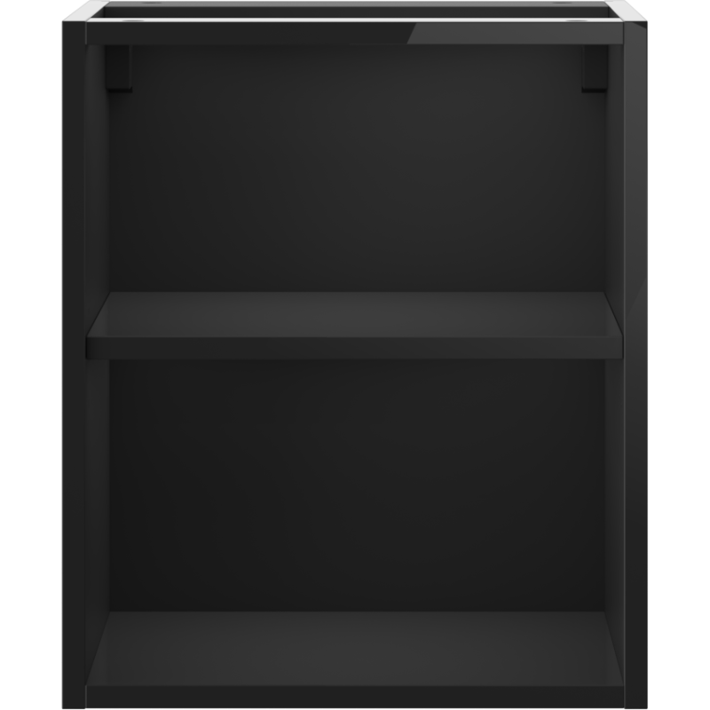 Mexen Box-A offene Schrankwand mit Regal 40 cm, schwarzer Glanz - 91AX2-0400-470-0-70