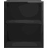 Mexen Box-A offene Schrankwand mit Regal 40 cm, schwarzer Glanz - 91AX2-0400-470-0-70