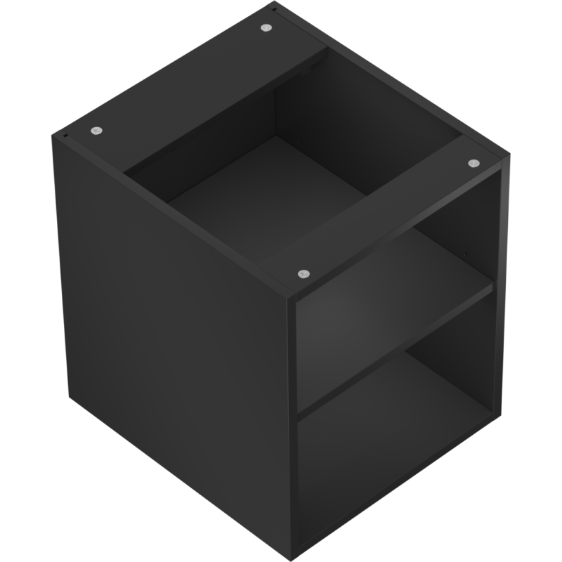Mexen Box-A offener Schrank mit Regal 40 cm, schwarz matt - 91AX2-0400-470-0-71