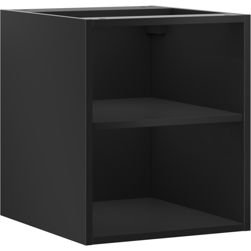 Mexen Box-A offener Schrank mit Regal 40 cm, schwarz matt - 91AX2-0400-470-0-71