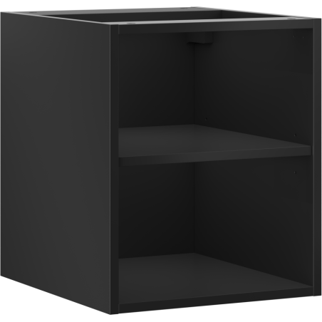 Mexen Box-A offener Schrank mit Regal 40 cm, schwarz matt - 91AX2-0400-470-0-71