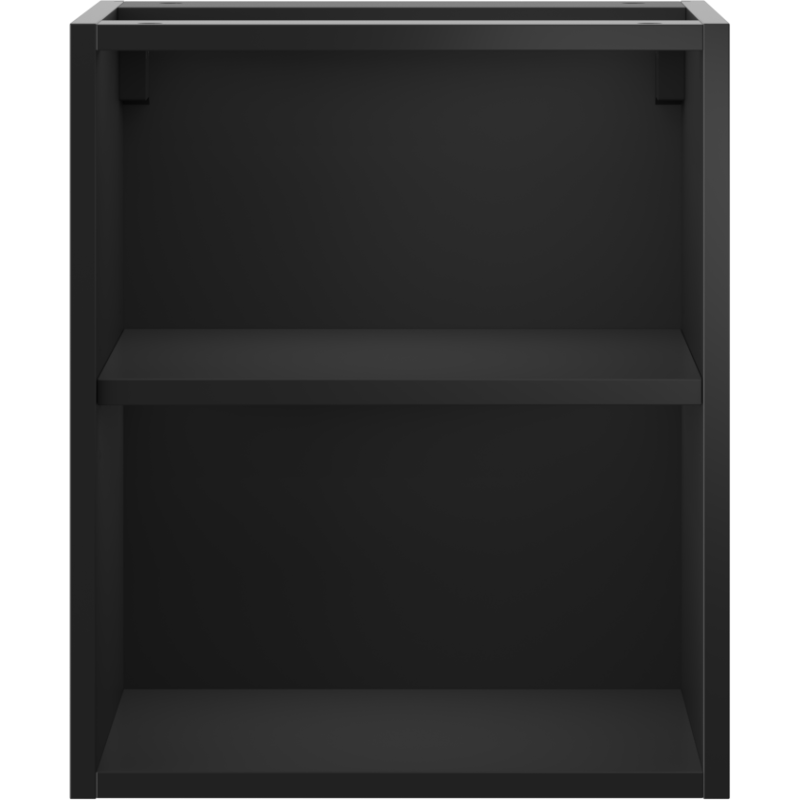 Mexen Box-A offener Schrank mit Regal 40 cm, schwarz matt - 91AX2-0400-470-0-71