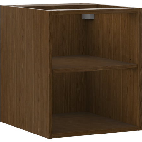 Mexen Box-A offene Schrank mit Regal 40 cm, Nussbaum - 91AX2-0400-470-0-86