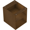 Mexen Box-A offene Schrank mit Regal 40 cm, Nussbaum - 91AX2-0400-470-0-86
