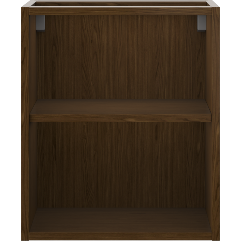 Mexen Box-A offene Schrank mit Regal 40 cm, Nussbaum - 91AX2-0400-470-0-86