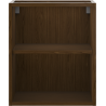 Mexen Box-A offene Schrank mit Regal 40 cm, Nussbaum - 91AX2-0400-470-0-86