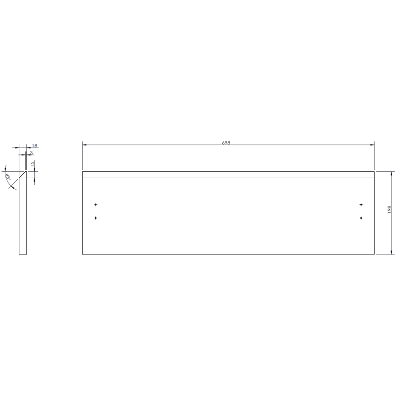 Mexen Orio Badezimmerschrank 70 cm, 1 Schublade, weiß matt - 91A10-07023-1-BF01