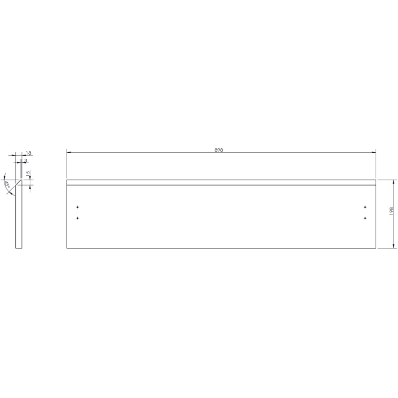 Mexen Orio Badezimmerschrank unter Waschbecken 90 cm, 1 Schublade, matt Graphit - 91A10-09023-1-BF66