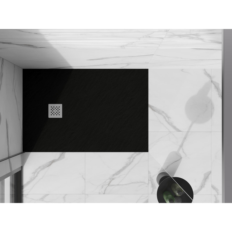 Mexen Stone+ rechteckige Duschwanne 120 x 90 cm, schwarz - 44709012