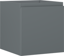 Mexen Orio Badezimmerschrank für Waschbecken 45 cm, 1 Schublade, Graphit matt - 91A10-04547-1-BF66