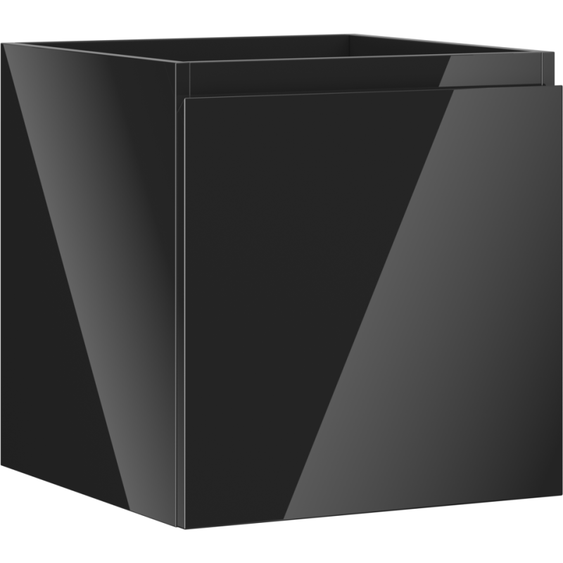 Mexen Orio Badezimmerunterschrank 45 cm, 1 Schublade, schwarz glänzend - 91A10-04547-1-BF70