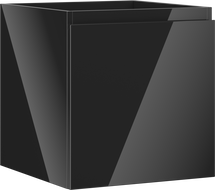 Mexen Orio Badezimmerunterschrank 45 cm, 1 Schublade, schwarz glänzend - 91A10-04547-1-BF70