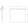 Mexen Orio Badezimmer-Unterschrank 50 cm, 1 Schublade, schwarz glänzend - 91A10-05047-1-BF70