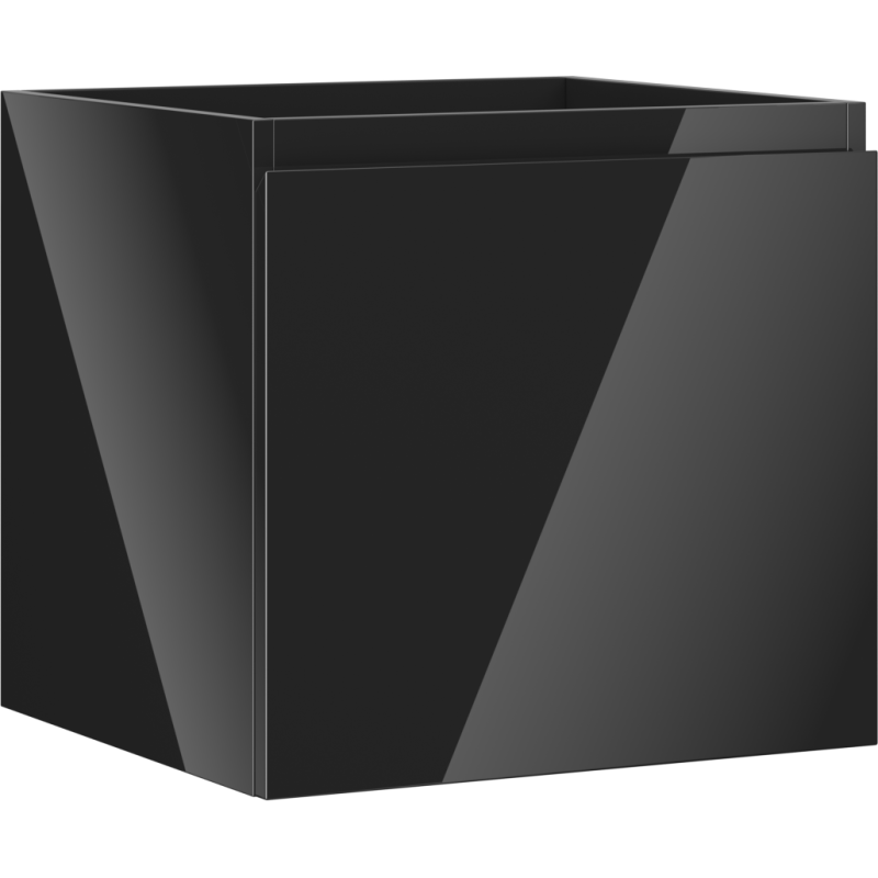 Mexen Orio Badezimmer-Unterschrank 50 cm, 1 Schublade, schwarz glänzend - 91A10-05047-1-BF70