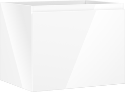 Mexen Orio Badezimmerschrank Unterputz 60 cm, 1 Schublade, weiß glänzend - 91A10-06047-1-BF00