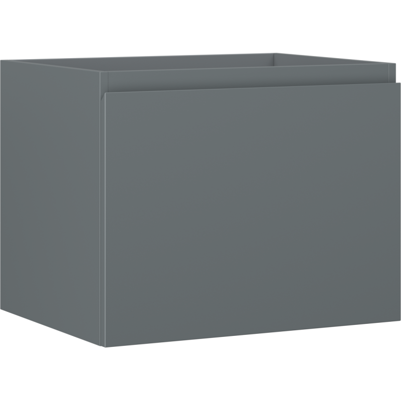 Mexen Orio Badezimmerschrank für Waschbecken 60 cm, 1 Schublade, Graphit matt - 91A10-06047-1-BF66