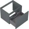 Mexen Orio Badezimmerschrank für Waschbecken 60 cm, 1 Schublade, Graphit matt - 91A10-06047-1-BF66