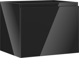 Mexen Orio Badezimmerschrank unter dem Waschbecken 60 cm, 1 Schublade, schwarz glänzend - 91A10-06047-1-BF70