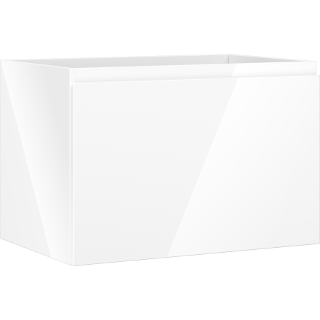 Mexen Orio Badezimmerschrank für Waschtisch 70 cm, 1 Schublade, Weiß Hochglanz - 91A10-07047-1-BF00