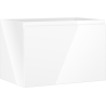 Mexen Orio Badezimmerschrank für Waschtisch 70 cm, 1 Schublade, Weiß Hochglanz - 91A10-07047-1-BF00
