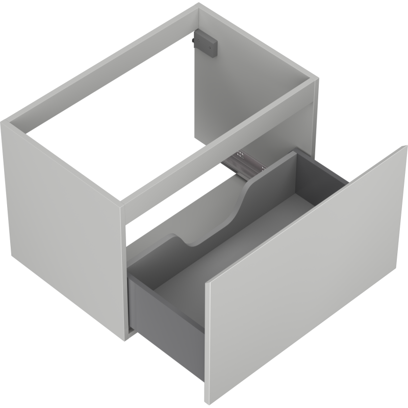Mexen Orio Badezimmerschrank für Waschbecken 70 cm, 1 Schublade, grau matt - 91A10-07047-1-BF62