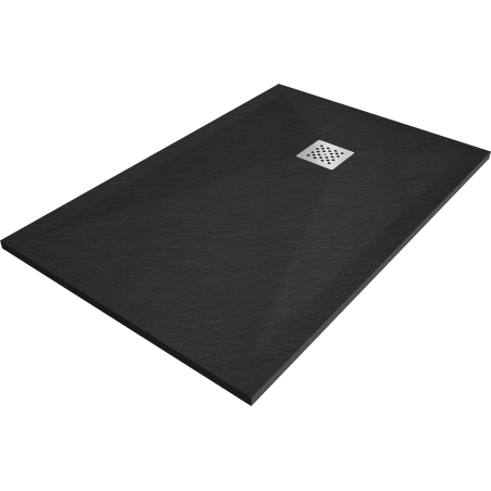 Mexen Stone+ Rechteckige Duschwanne aus Verbundwerkstoff 120 x 100 cm, schwarz - 44701012