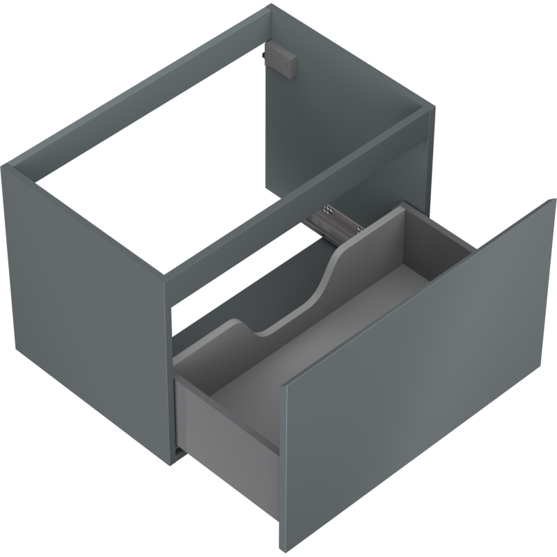 Mexen Orio Badezimmerschrank unter Waschbecken 70 cm, 1 Schublade, Graphit matt - 91A10-07047-1-BF66