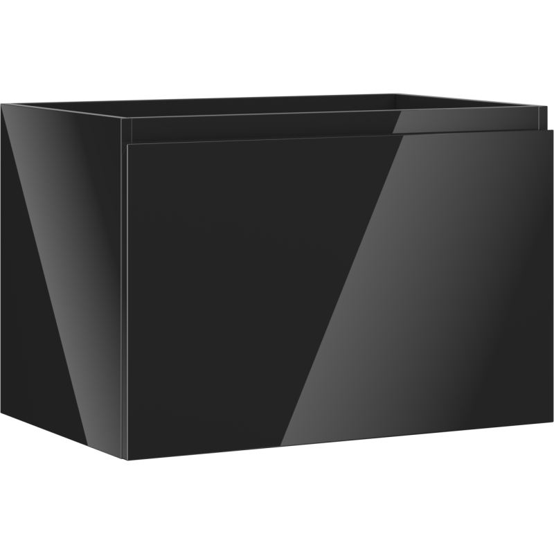Mexen Orio Badezimmerschrank unter Waschbecken 70 cm, 1 Schublade, schwarz glänzend - 91A10-07047-1-BF70