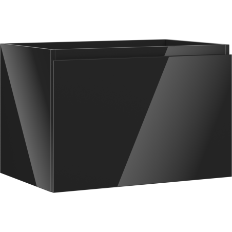 Mexen Orio Badezimmerschrank unter Waschbecken 70 cm, 1 Schublade, schwarz glänzend - 91A10-07047-1-BF70