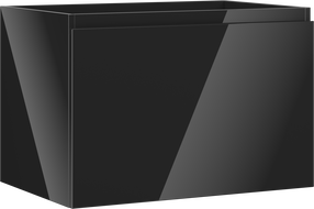 Mexen Orio Badezimmerschrank unter Waschbecken 70 cm, 1 Schublade, schwarz glänzend - 91A10-07047-1-BF70