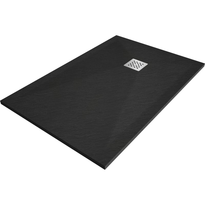 Mexen Stone+ Rechteckige Duschwanne 140 x 100 cm, Schwarz - 44701014