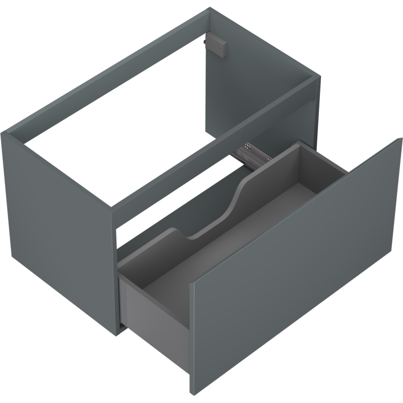 Mexen Orio Badezimmer-Unterschrank 80 cm, 1 Schublade, Graphit matt - 91A10-08047-1-BF66