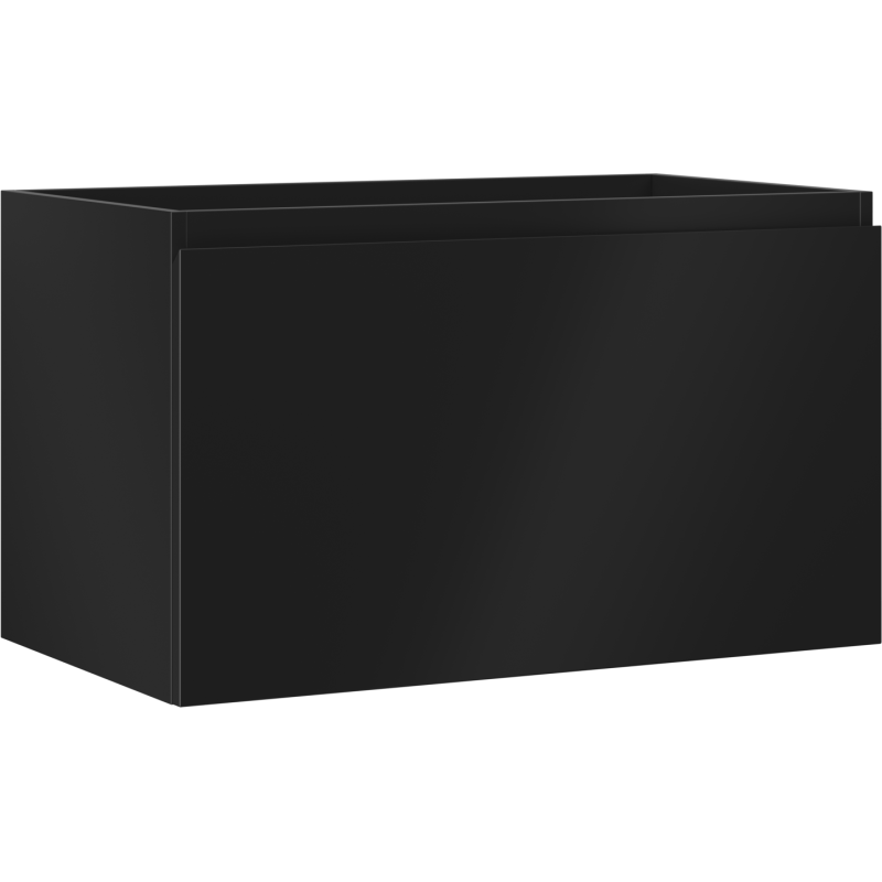 Mexen Orio Badezimmerunterschrank 80 cm, 1 Schublade, schwarz matt - 91A10-08047-1-BF71