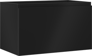 Mexen Orio Badezimmerunterschrank 80 cm, 1 Schublade, schwarz matt - 91A10-08047-1-BF71
