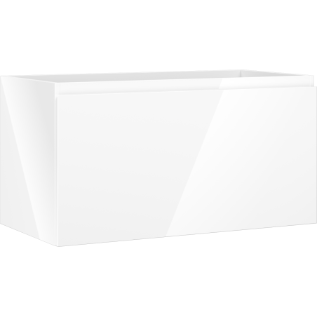 Mexen Orio Badezimmerschrank 90 cm, 1 Schublade, weiß glänzend - 91A10-09047-1-BF00