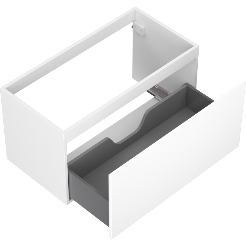 Mexen Orio Badezimmerschrank unter Waschbecken 90 cm, 1 Schublade, weiß matt - 91A10-09047-1-BF01