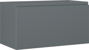 Mexen Orio Badezimmerschrank für Waschbecken 90 cm, 1 Schublade, grafit matt - 91A10-09047-1-BF66