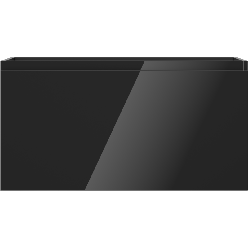 Mexen Orio Badezimmer-Unterschrank 90 cm, 1 Schublade, schwarz glänzend - 91A10-09047-1-BF70