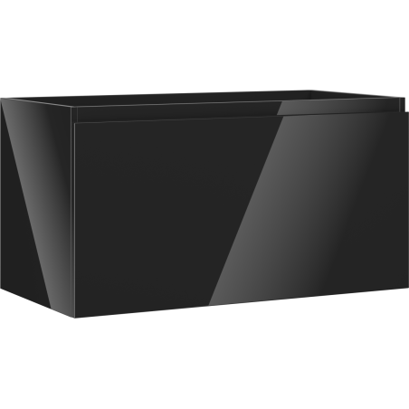 Mexen Orio Badezimmer-Unterschrank 90 cm, 1 Schublade, schwarz glänzend - 91A10-09047-1-BF70